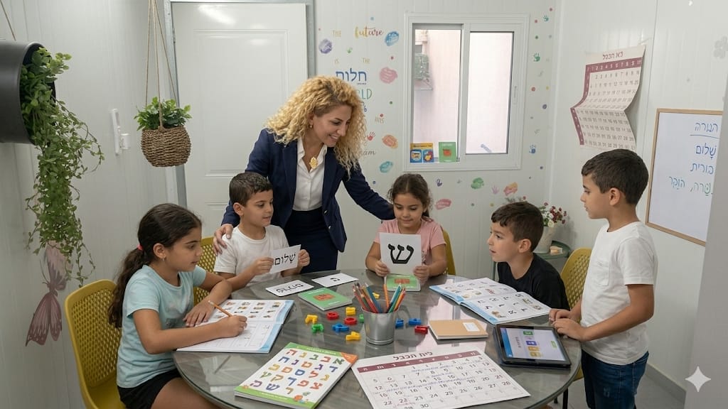 מיטל ממן עם תלמידים בסטודיו בול-לי